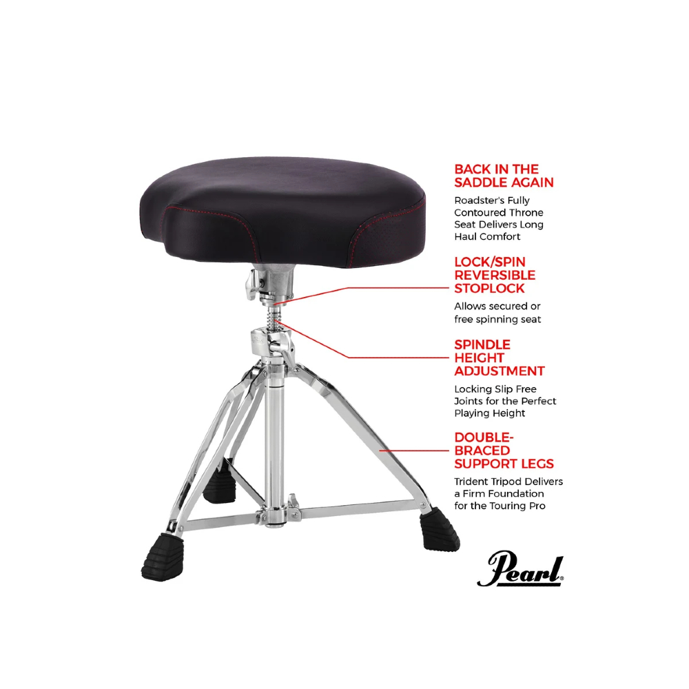 Pearl Roadster D-3500 Multi-Core Saddle Drum Throne