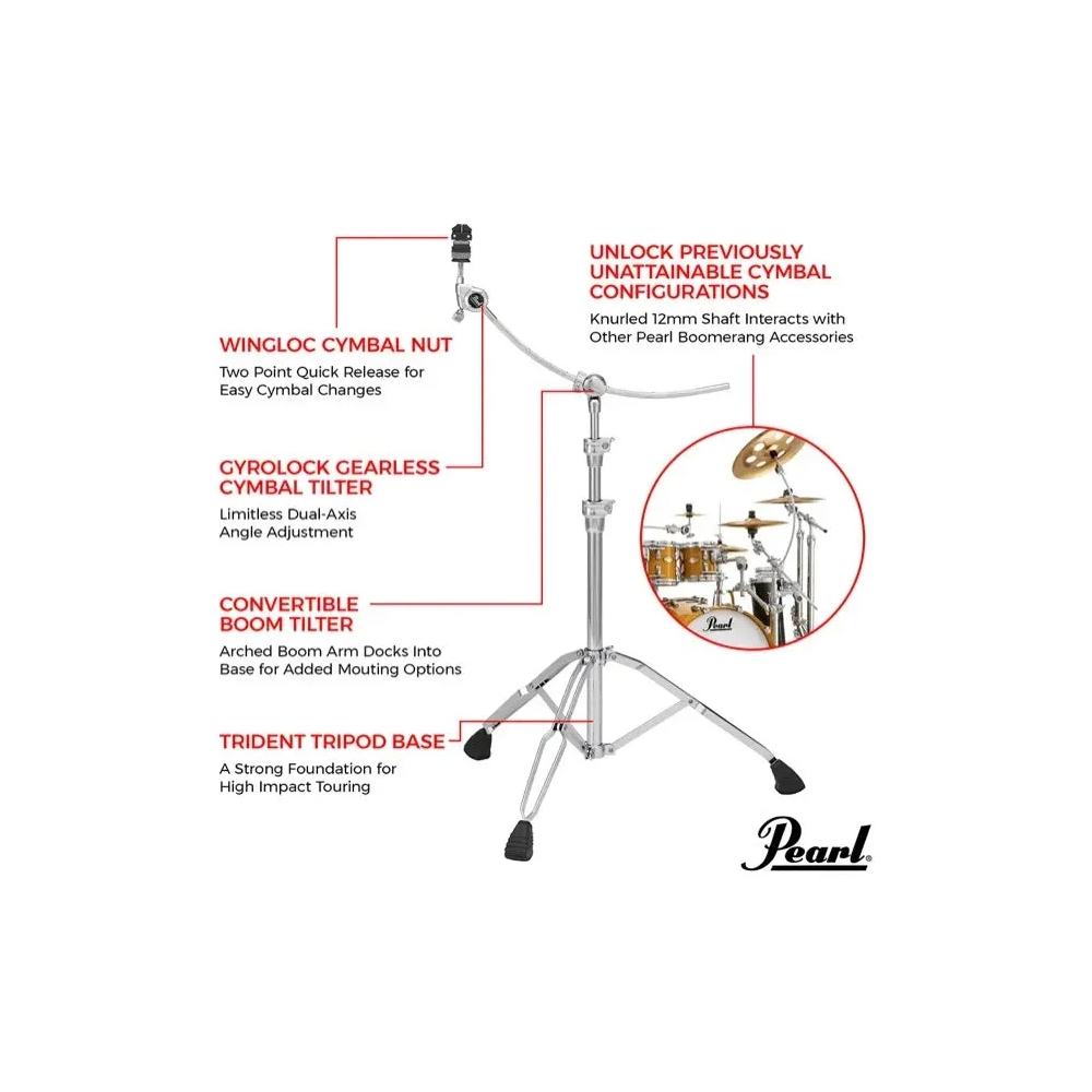 Pearl B-1030C Curved Boom Cymbal Stand