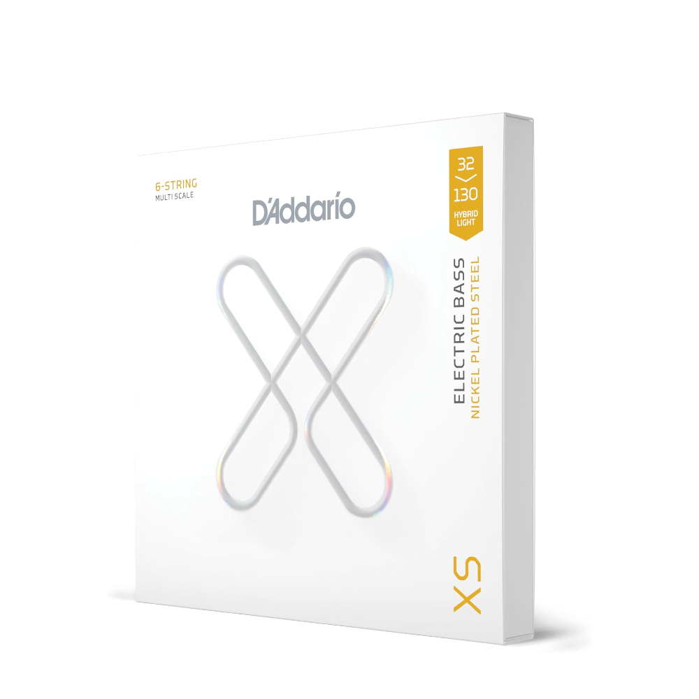 D'Addario XSB32130MS XS Nickel 6-string Electric Bass Guitar Strings - .032-.130 Hybrid Light