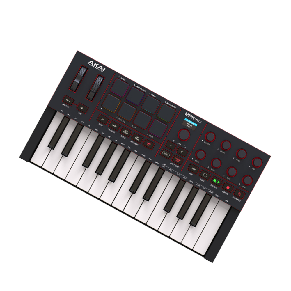 Akai Professional MPK Mini IV MIDI Keyboard Controller - Black