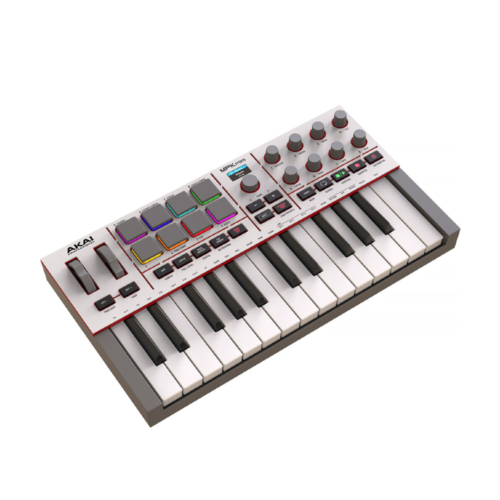 Akai Professional MPK Mini IV MIDI Keyboard Controller – White