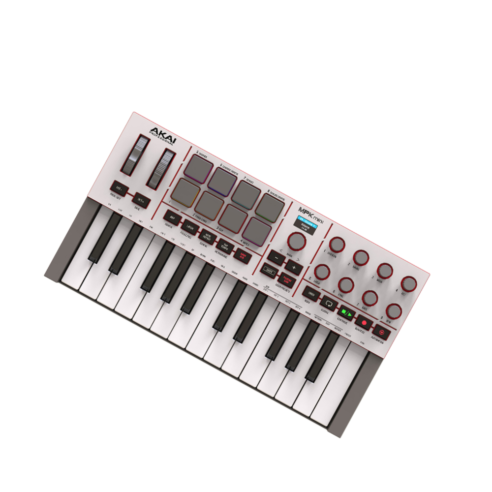 Akai Professional MPK Mini IV MIDI Keyboard Controller – White