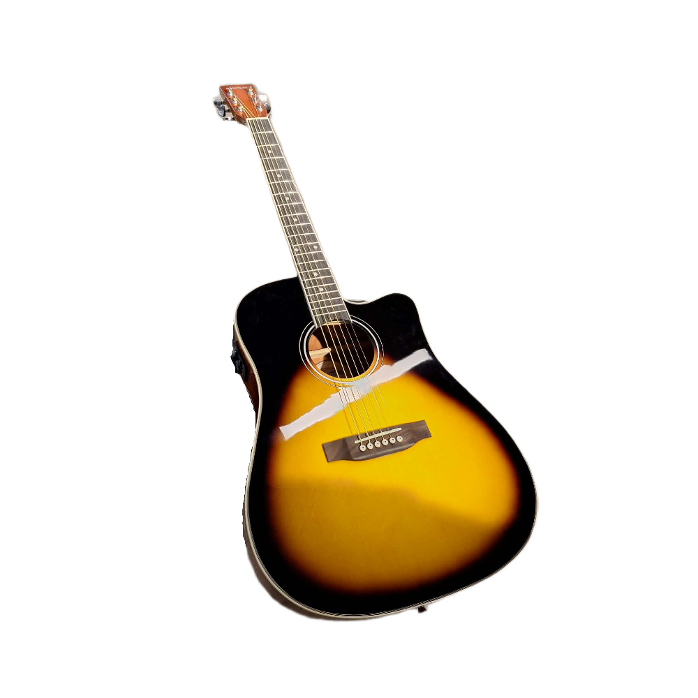 Fernando Dreadnought Acoustic Guitar Sunburst w/ Cut away and pickup (D-26SCE-SB)