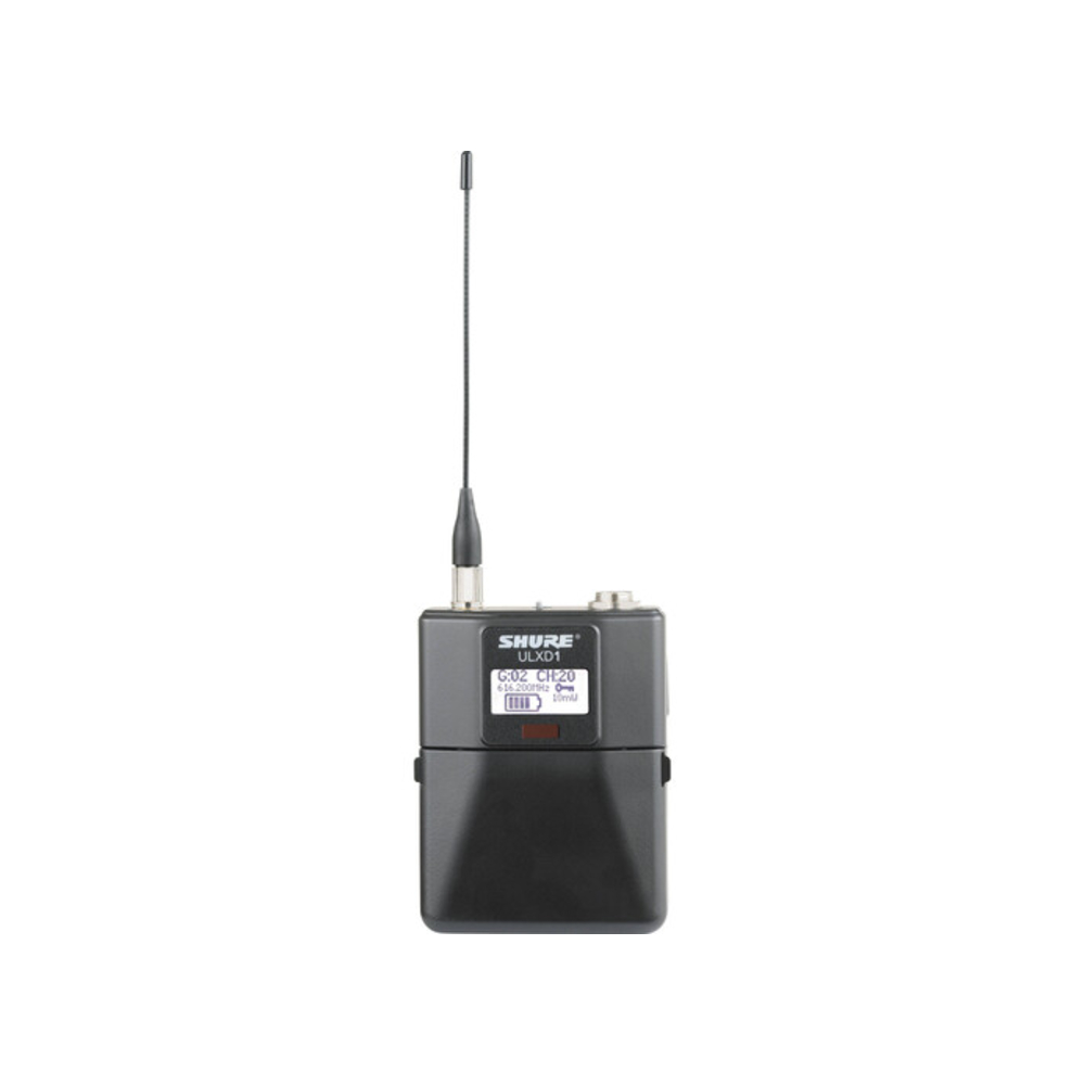 Shure ULXD1 Digital Wireless Bodypack Transmitter with 3-Pin LEMO (G66: 487-606 MHz)