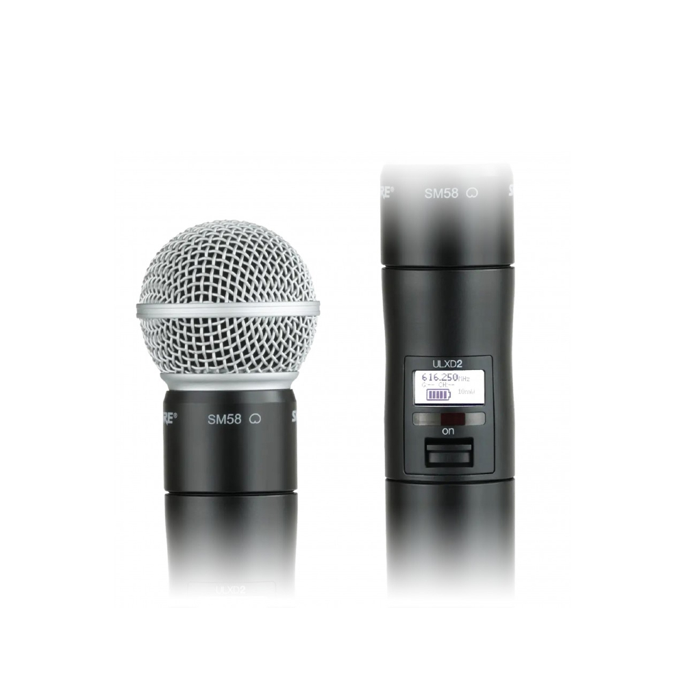 Shure ULXD2/B58 Handheld Wireless Microphone Transmitter (G66: 487-606 MHz)