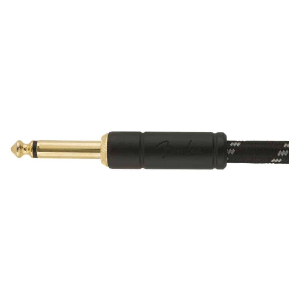 Fender Deluxe Series Instrument Cable - Straight/Straight, 10 ft (3.05 m), Black Tweed (990820092)