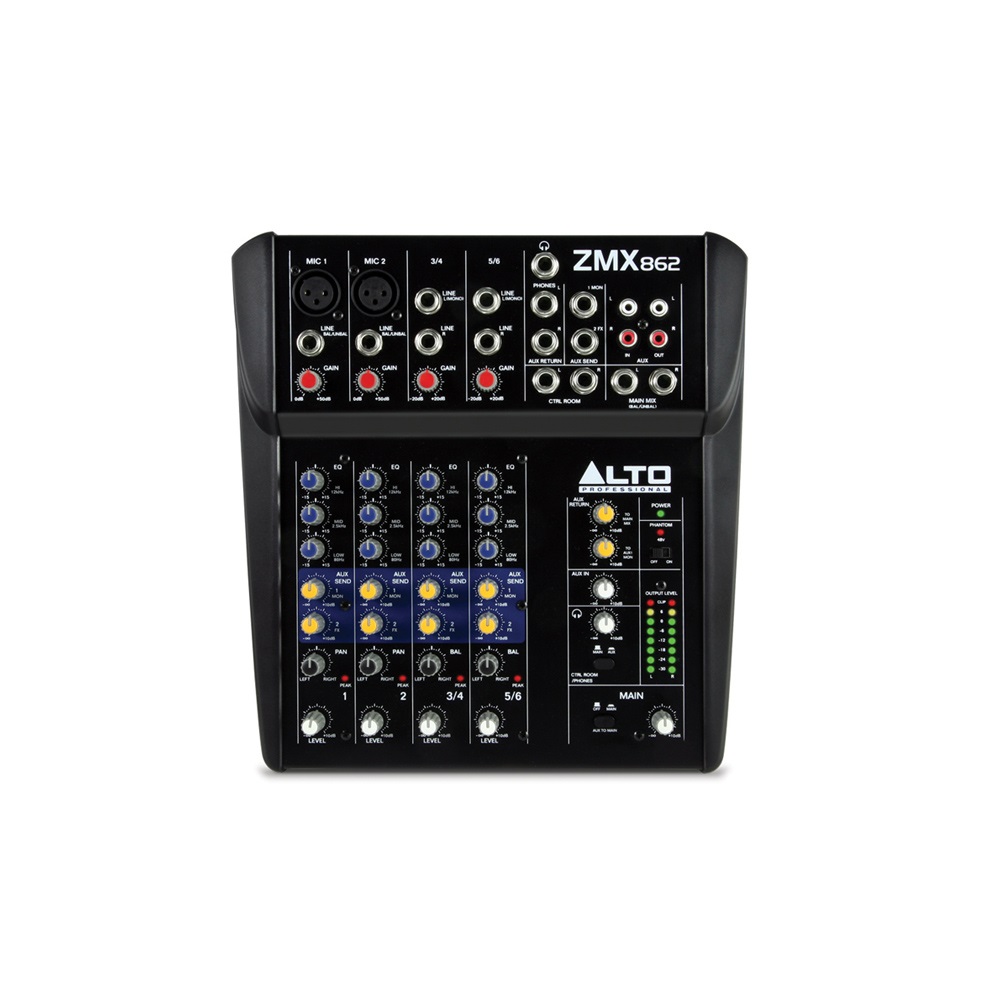 Alto Professional ZMX862 6-Channel Compact Mixer