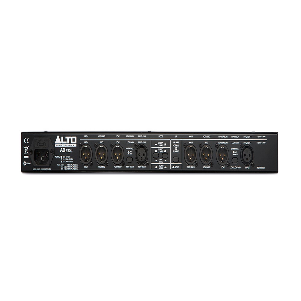 Alto AX2304 Professional High-Precision Stereo 2-way / 3-way / Mono 4-Way Crossover