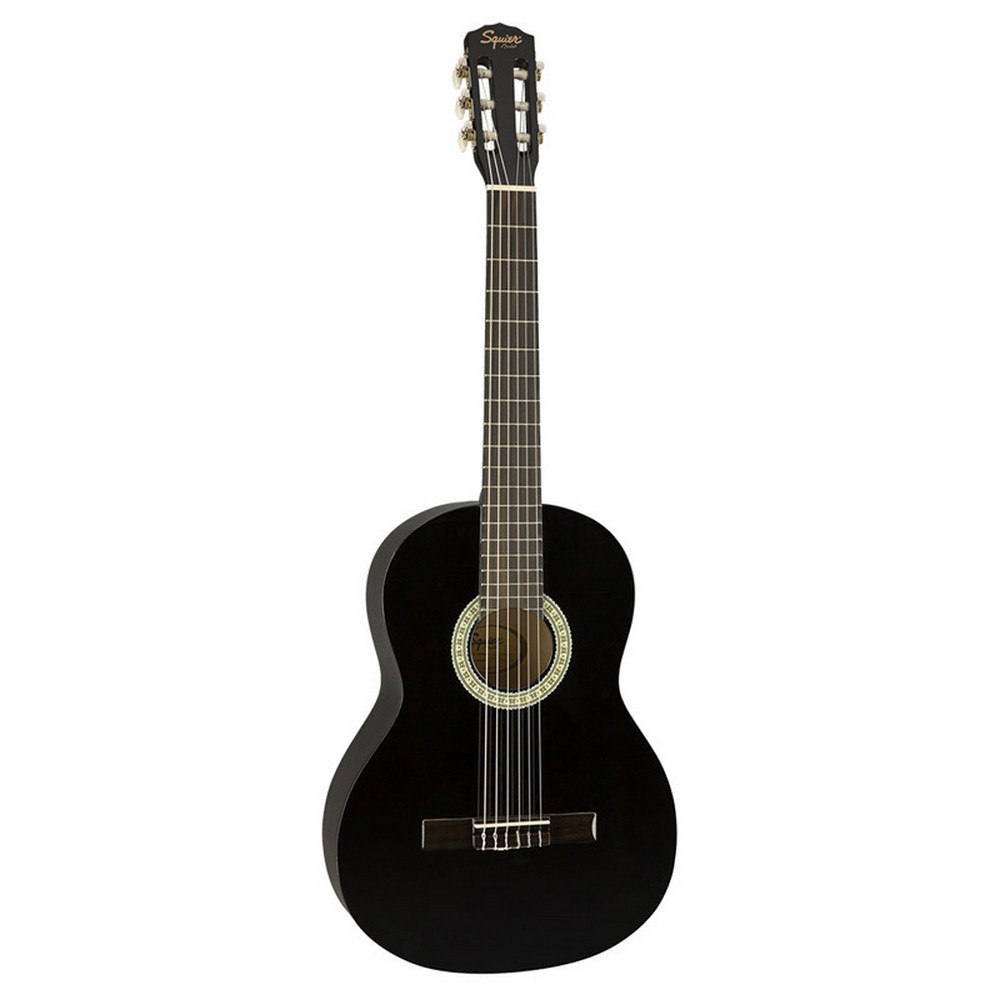 Squier by Fender Black Full Size Nylon String Classical Acoustic Guitar (SA-150N)