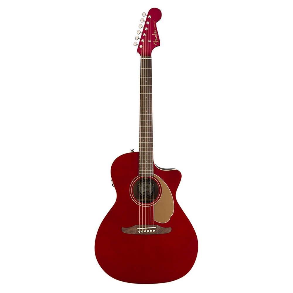 Fender Newporter Player Acoustic Guitar Candy Apple Red