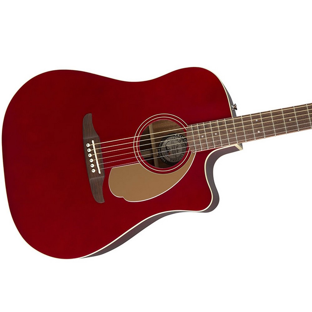 Fender Redondo Player Candy Apple Red Acoustic Guitar