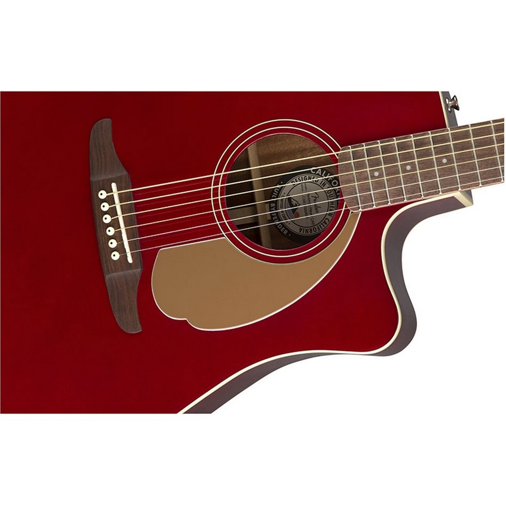 Fender Redondo Player Candy Apple Red Acoustic Guitar