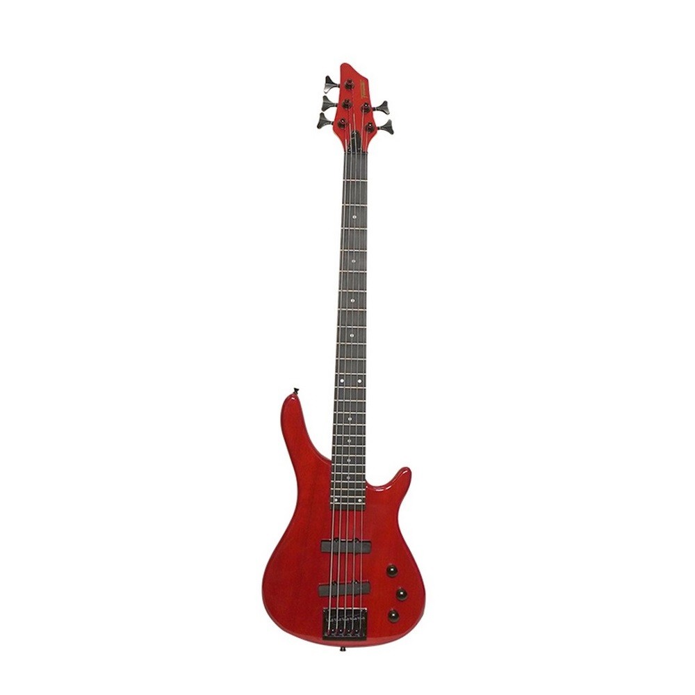 Fernando LBB101-5 5-String Electric Bass Guitar (Red)
