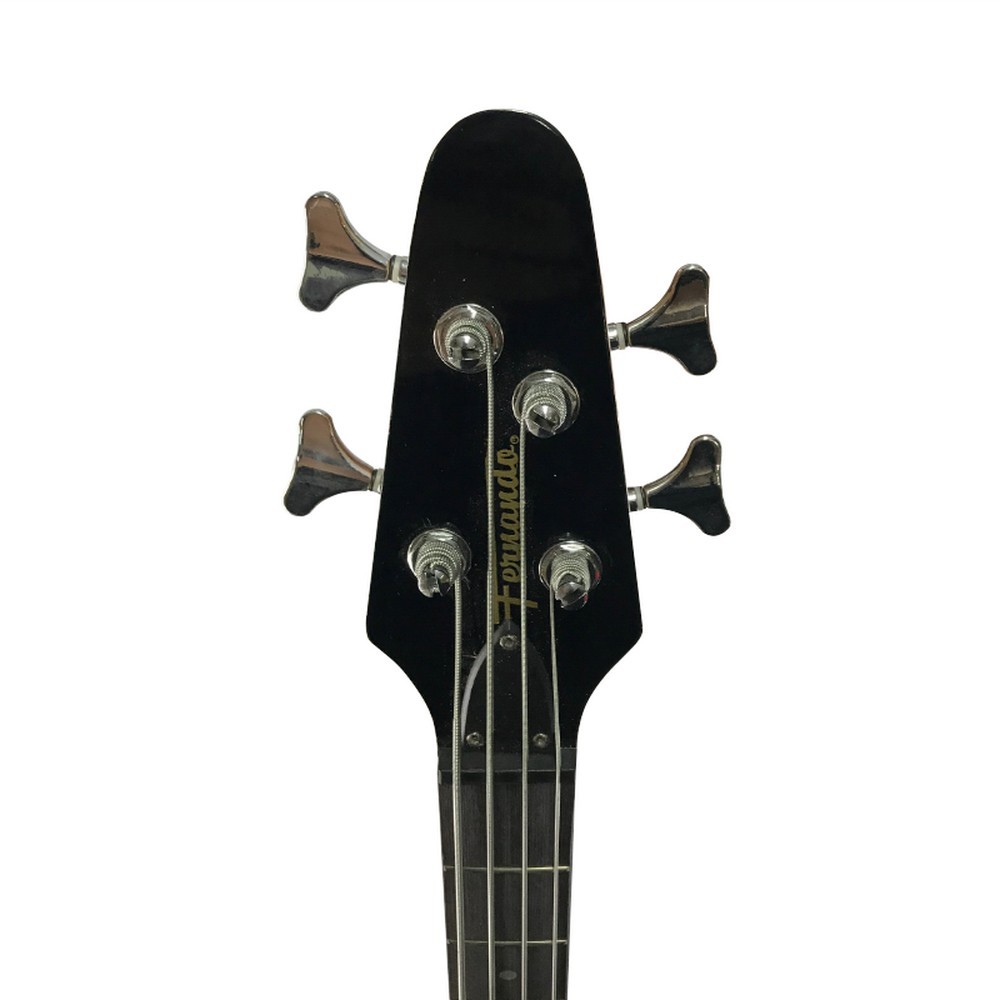 Fernando SSB-262 Bass Guitar w/ Free Instrument Cable (Black)