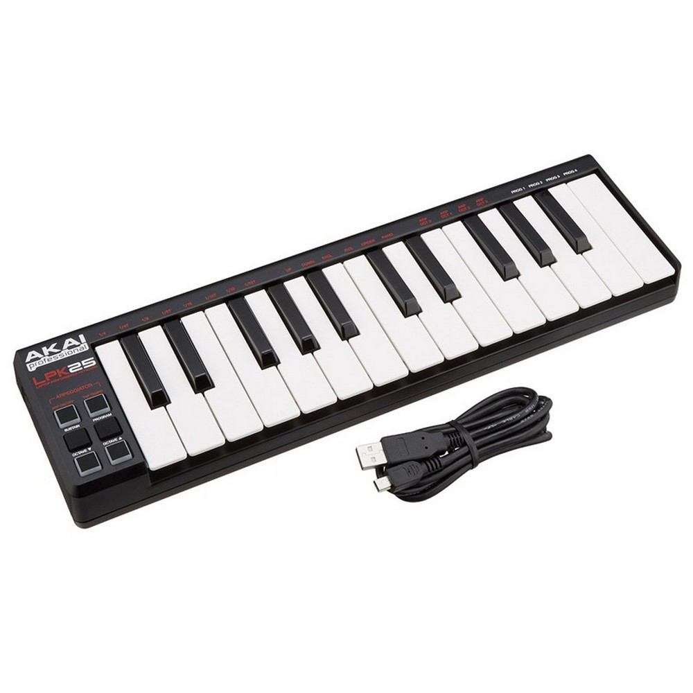 Akai Professional LPK25V2 25-Key Portable USB MIDI Keyboard Controller