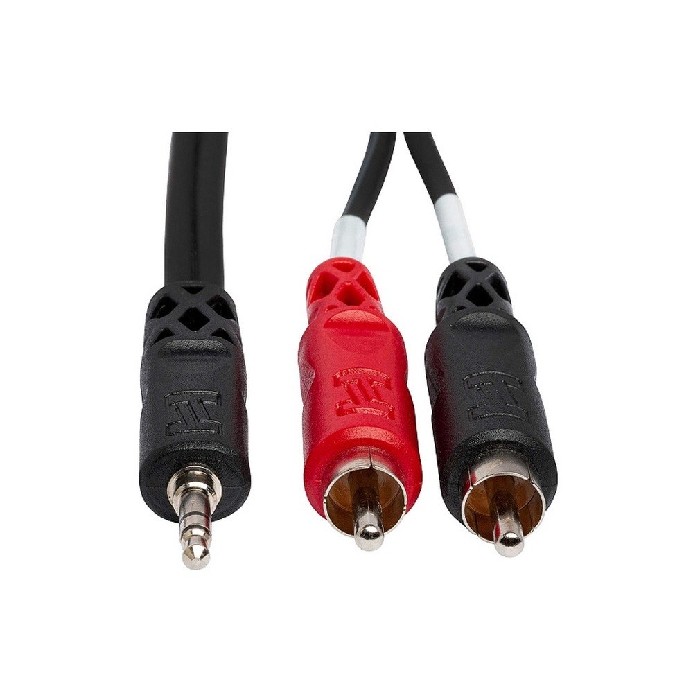 Hosa CMR-210 TRS to Dual RCA Cable 3.5 mm Stereo Breakout 10 ft.