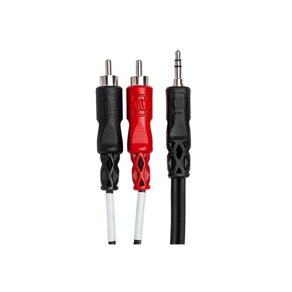 Hosa CMR-210 TRS to Dual RCA Cable 3.5 mm Stereo Breakout 10 ft.
