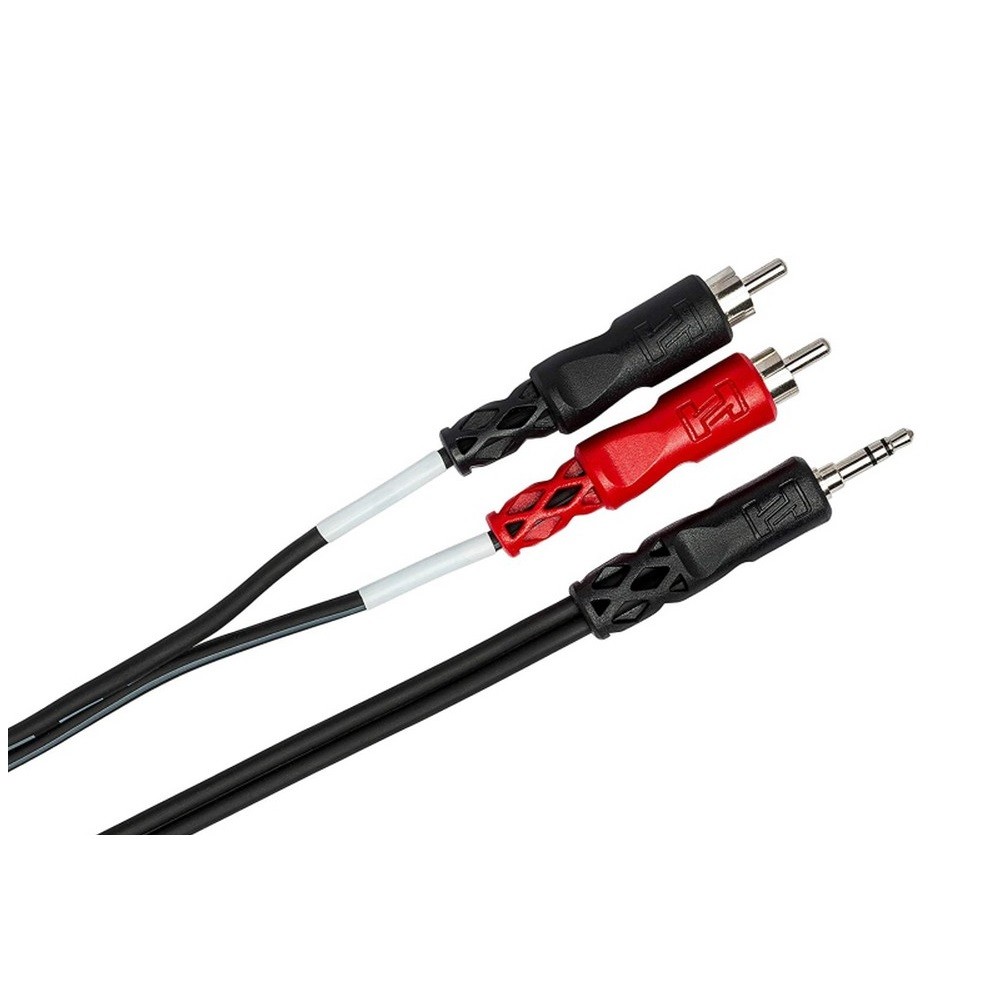 Hosa CMR-210 TRS to Dual RCA Cable 3.5 mm Stereo Breakout 10 ft.