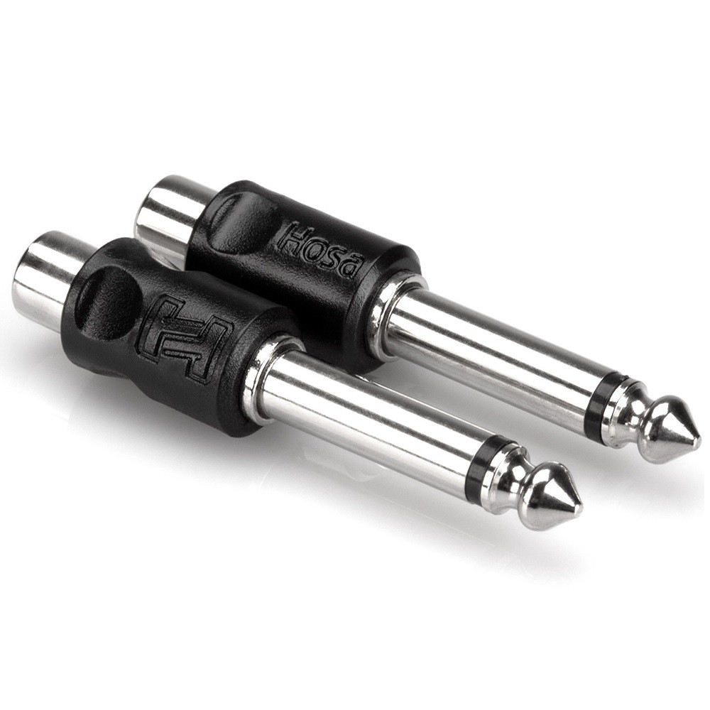 Hosa GPR-101 RCA to 1/4 inch TS Adaptors