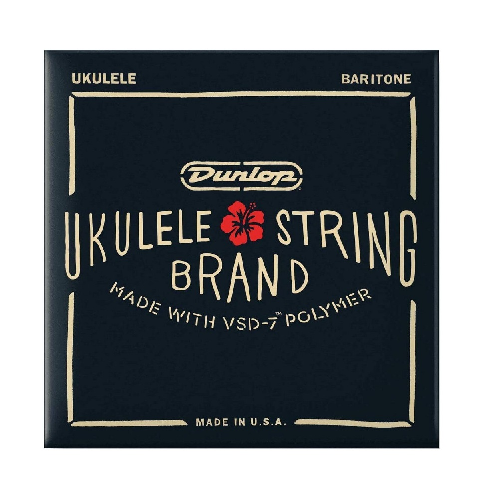 Dunlop DUQ304 Baritone VSD-7 Polymer Ukulele Strings 4-String Set (.026-.035)