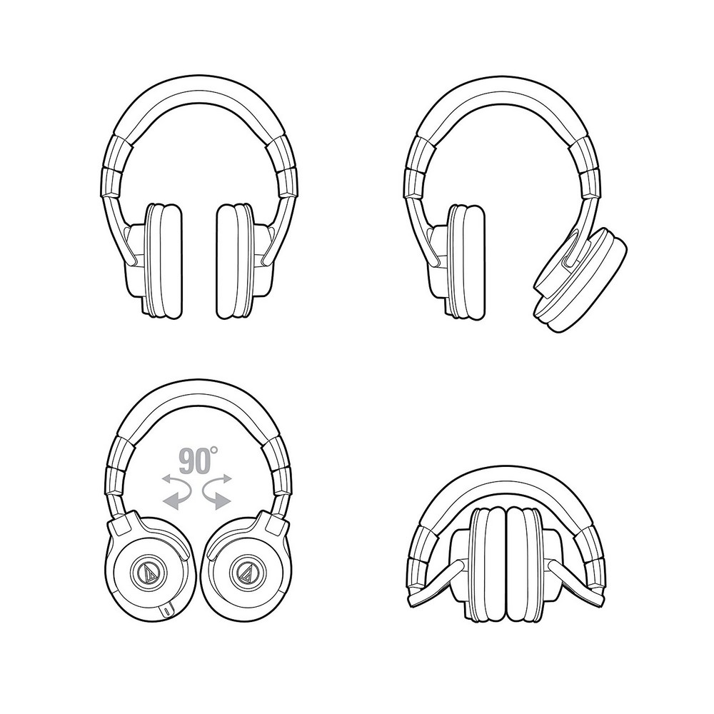 Audio Technica - Professional Monitor Headphones ATH-M40x