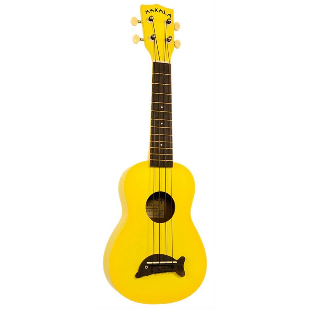 Kala Soprano Ukulele Makala Yellow Dolphin MK-SD/YL with Bag