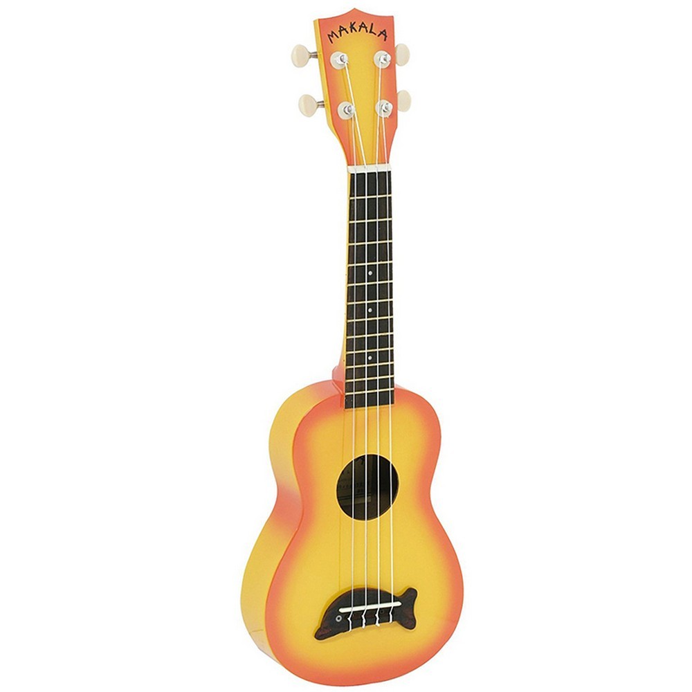 Kala Soprano Ukulele Makala Orange Burst Dolphin MK-SD/ORBURST with Bag