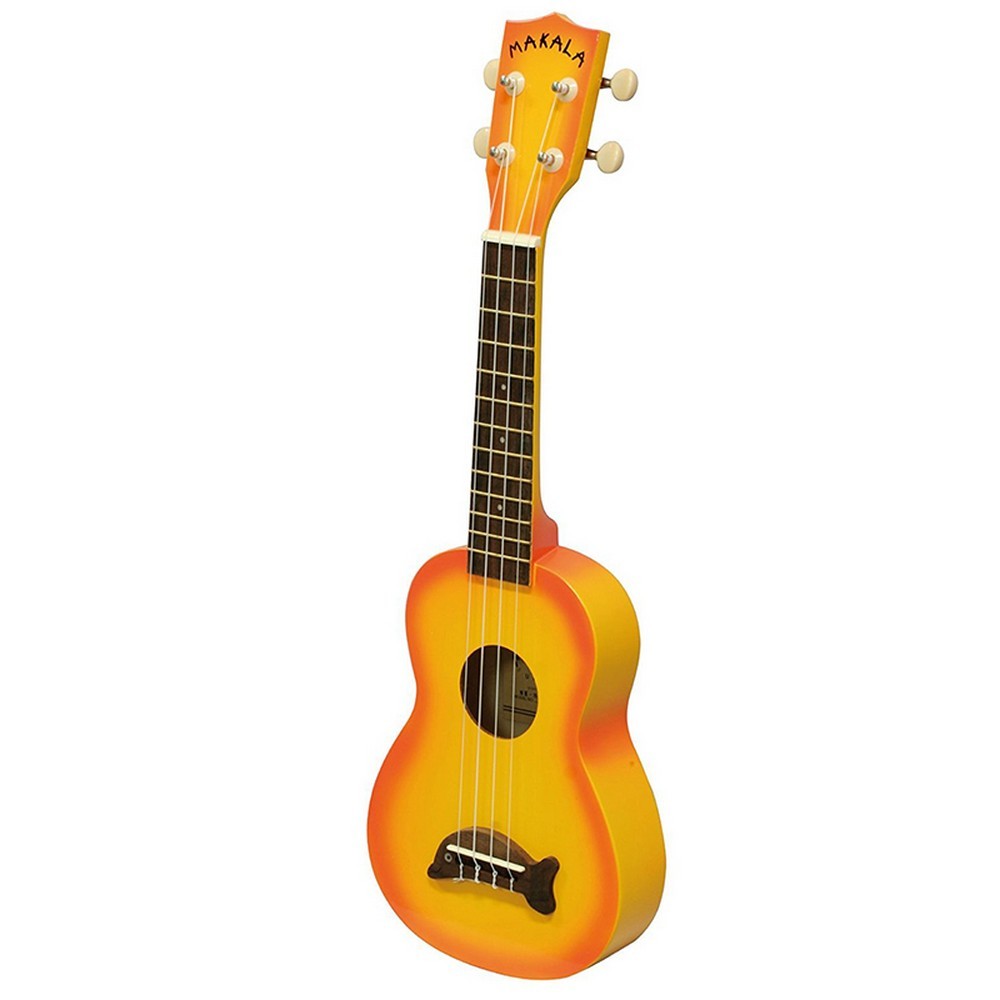 Kala Soprano Ukulele Makala Orange Burst Dolphin MK-SD/ORBURST with Bag