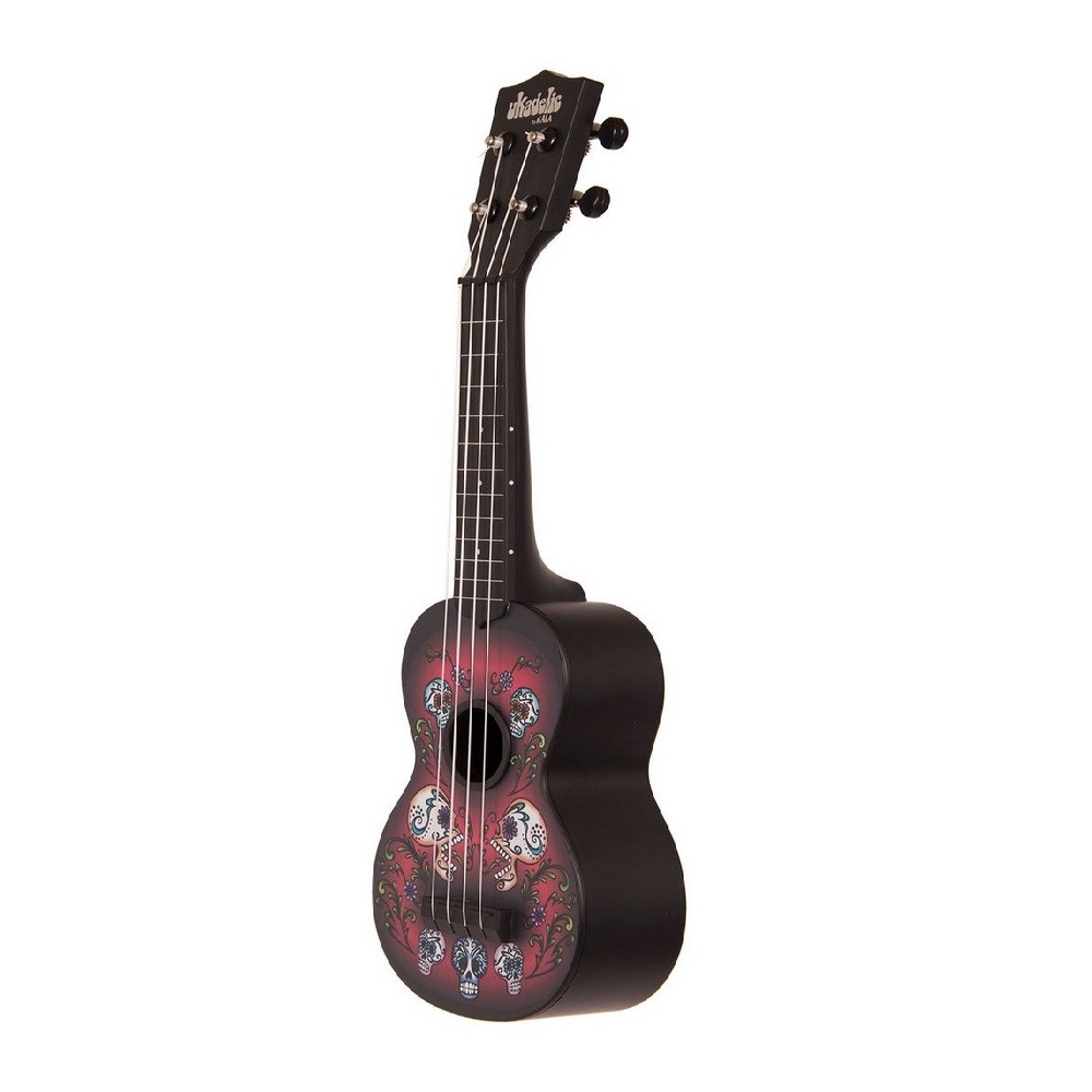 Kala Soprano Ukulele Sugar Skulls Ukadelic KA-SU-SKULLS