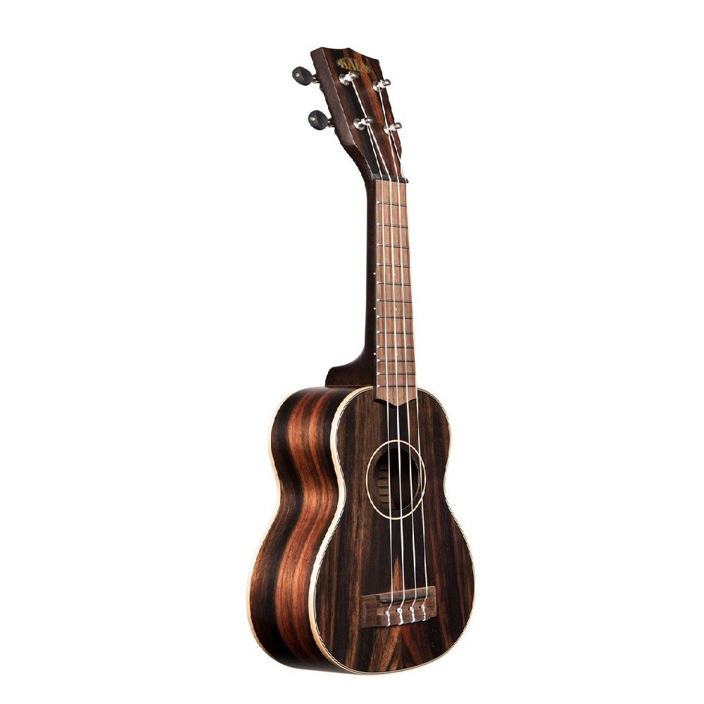 Kala KA-EBY-S Mahogany Ebony Soprano Ukulele with Bag