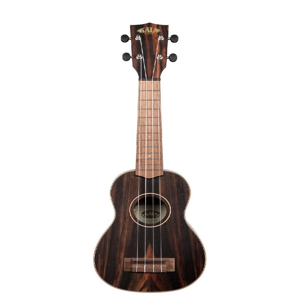 Kala KA-EBY-S Mahogany Ebony Soprano Ukulele with Bag