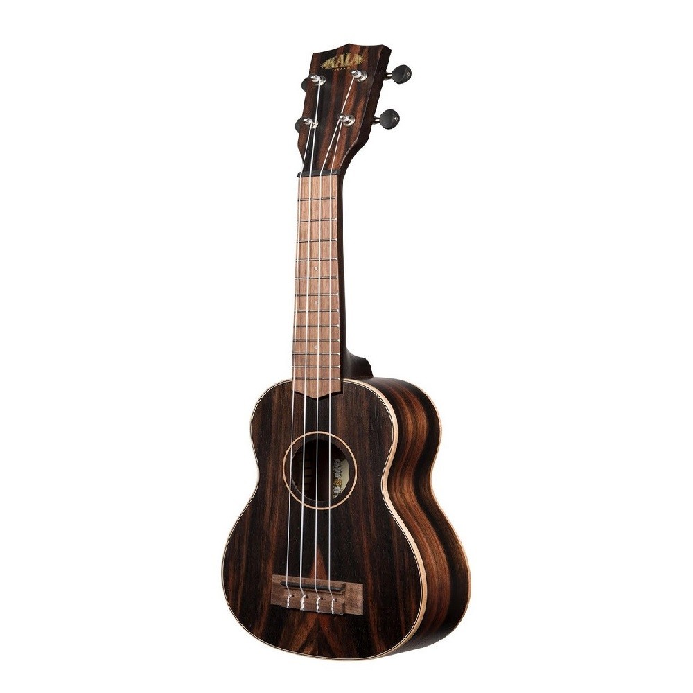 Kala KA-EBY-S Mahogany Ebony Soprano Ukulele with Bag