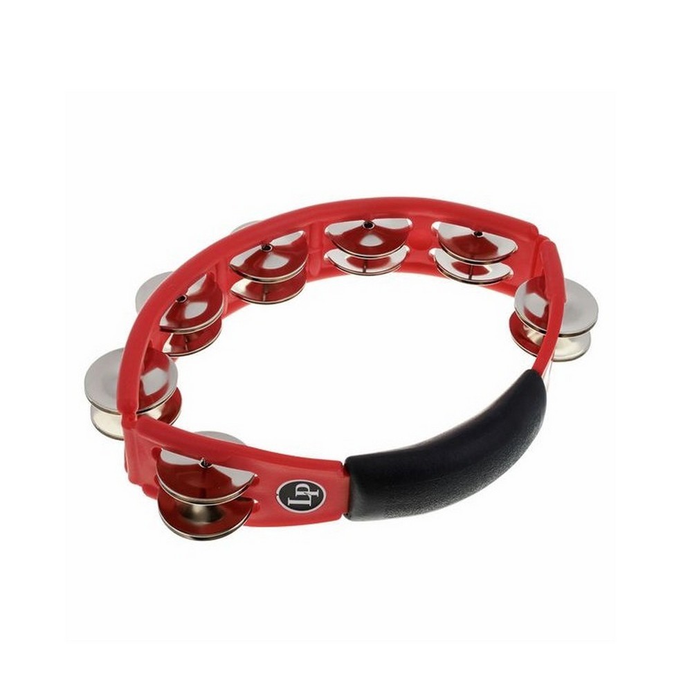 Latin Percussion (LP) Cyclops Handheld Tambourine - Steel - Red (LP151)