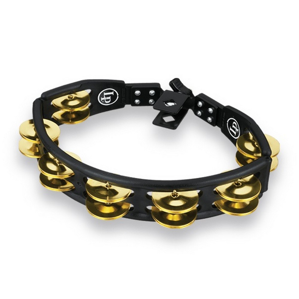 Latin Percussion (LP) Cyclops Mountable Brass Tambourine - Black (LP175)