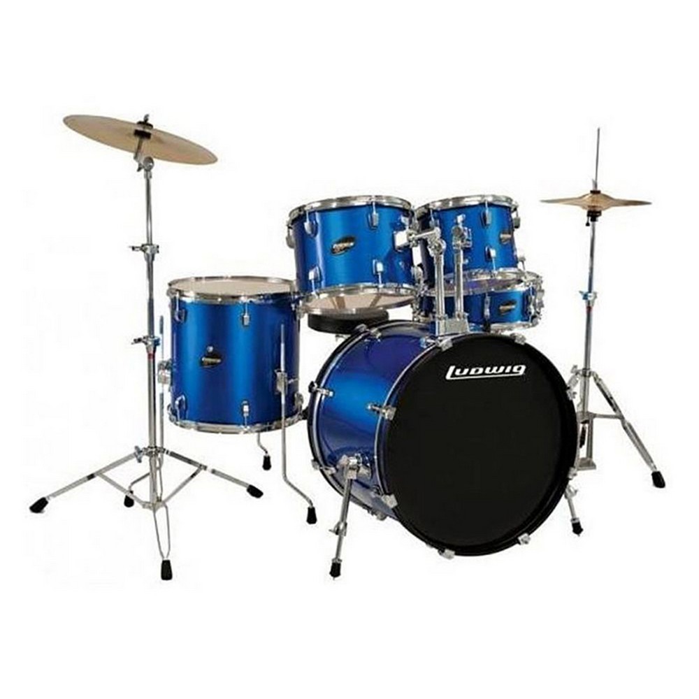 Ludwig LC1759DIR Accent Series 5-Piece Drum Set (Blue)