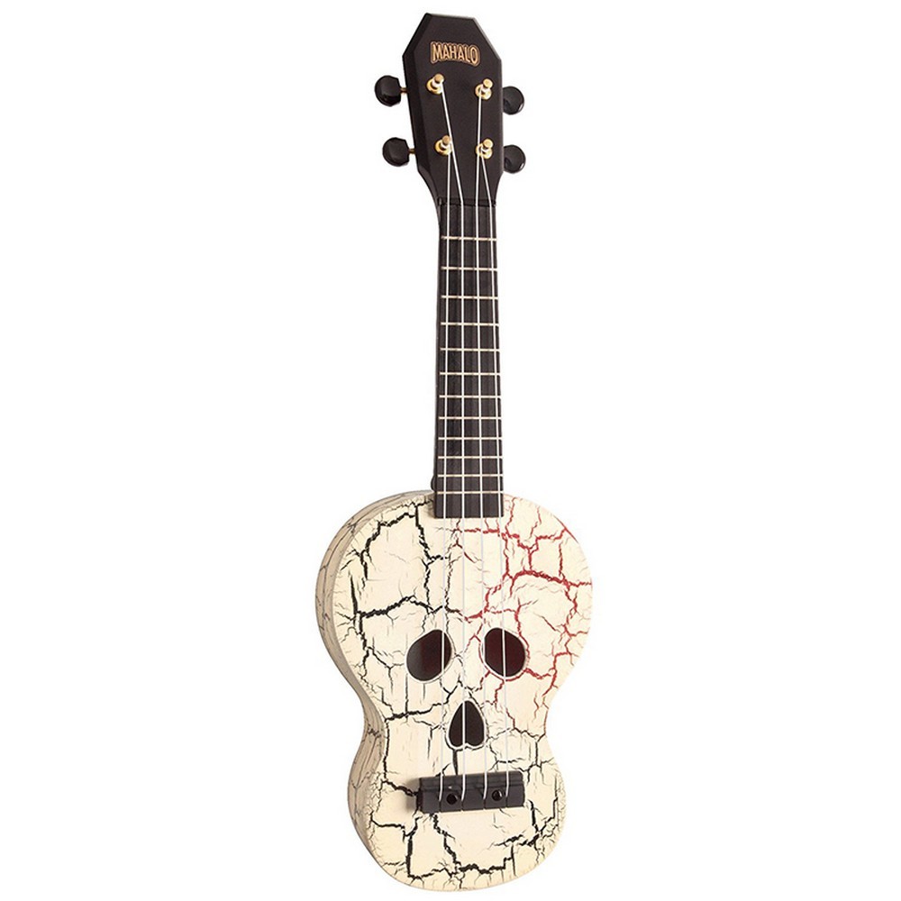 Mahalo MC1SK Soprano Ukulele Skull (White)