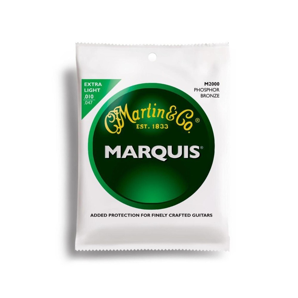 Martin & Co. M2000 Marquis Phosphor Bronze Extra Light Acoustic Guitar Strings