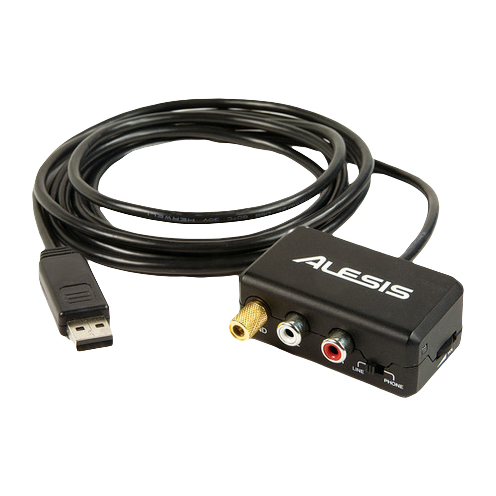 Alesis PhonoLink Stereo RCA-to-USB Cable Interface