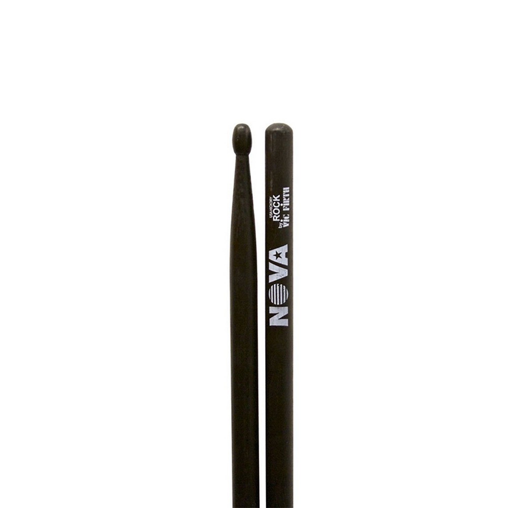 Vic Firth NROCKB Nova Series Rock Drum Sticks (Black)