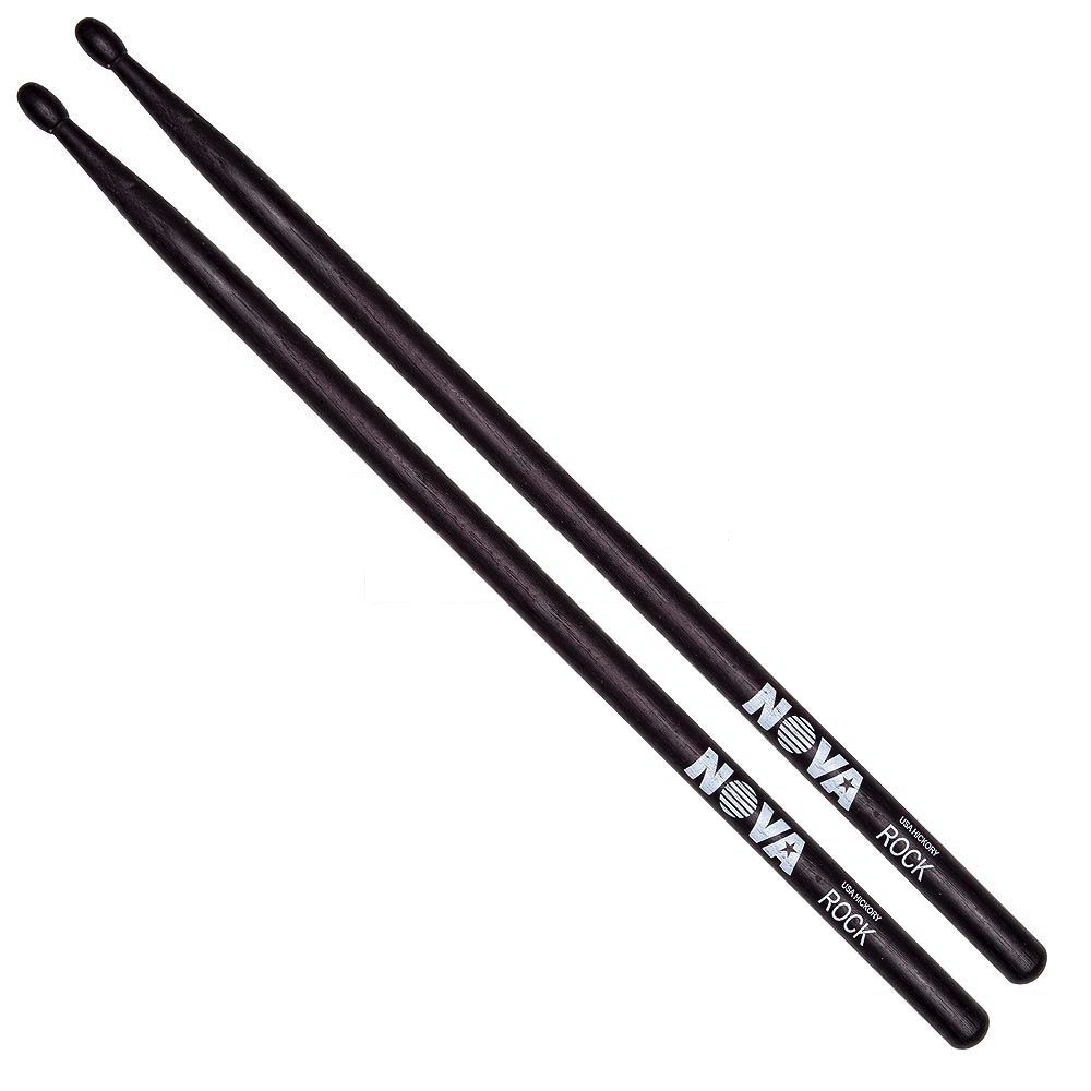 Vic Firth NROCKB Nova Series Rock Drum Sticks (Black)