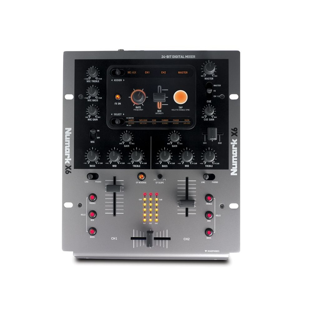 Numark X6 2-Channel Tabletop DJ Mixer with FX