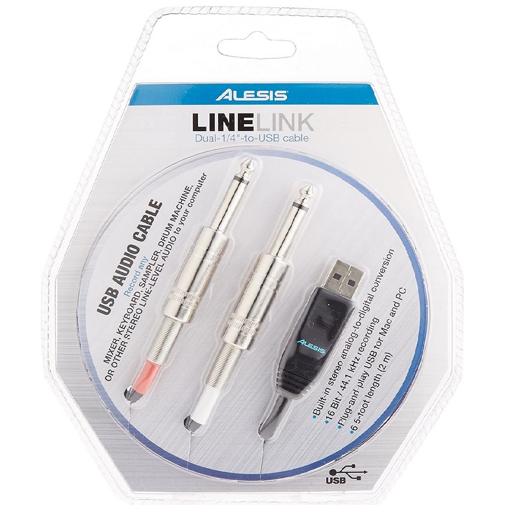 Alesis LineLink Dual 1/4 inch to USB Cable