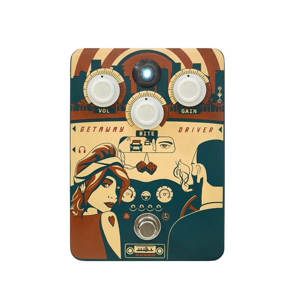 Orange Getaway Driver DI Box and Drive Effects Pedal