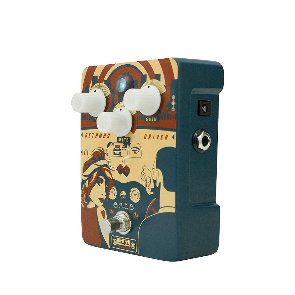 Orange Getaway Driver DI Box and Drive Effects Pedal