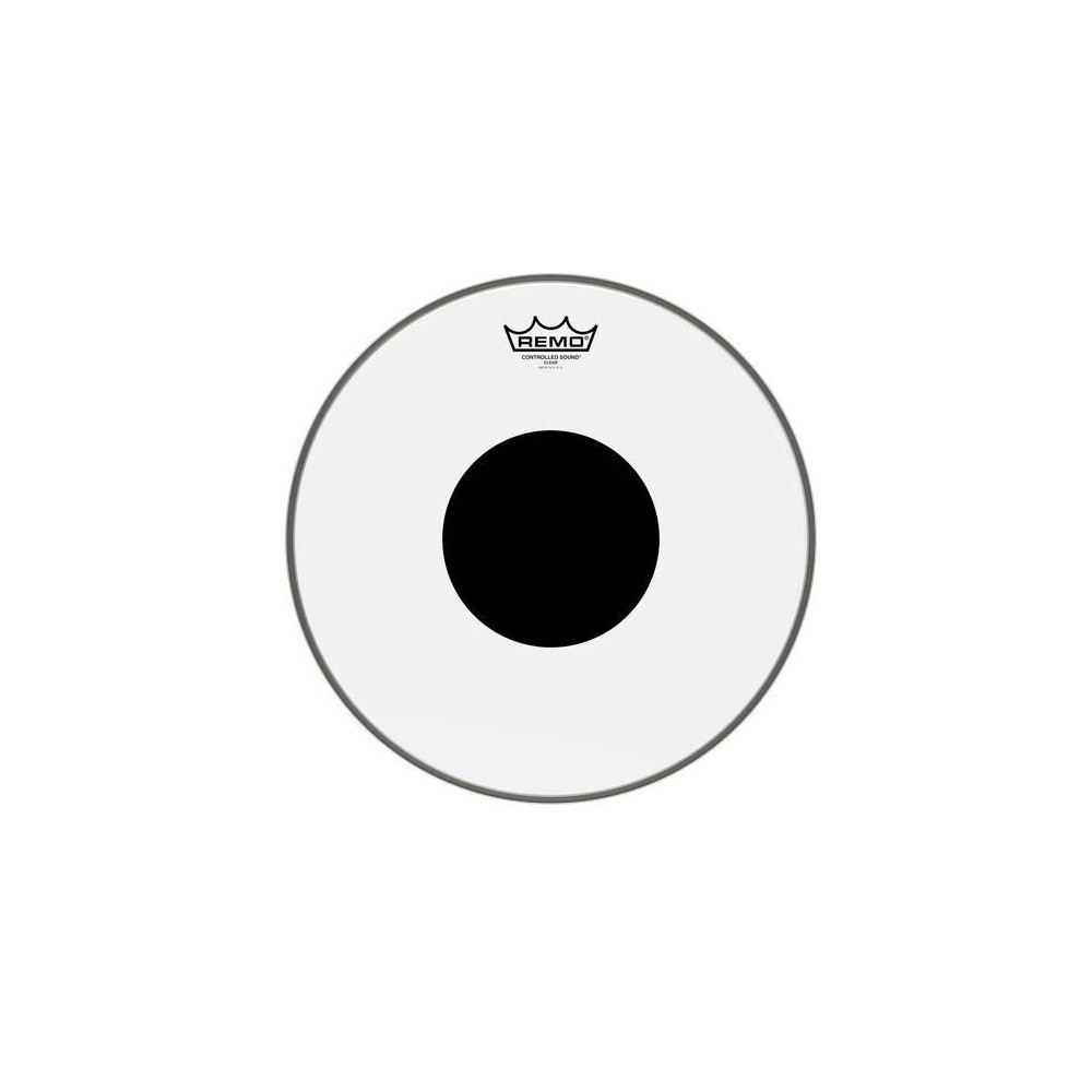 Remo 10 inch Controlled Sound Clear Drum Head with Black Dot