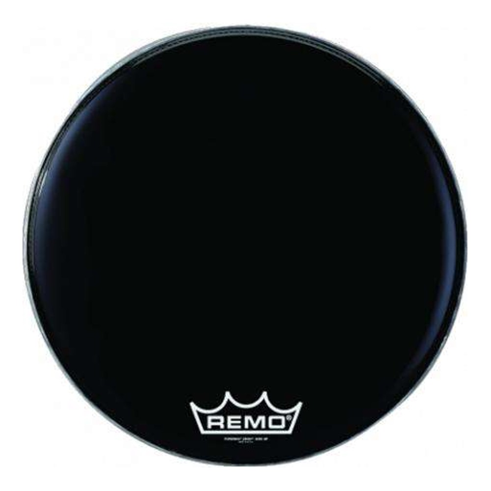 Remo Powermax 24 inch Ebony Crimplock Marching Bass Drum Head (PM-1424-MP)