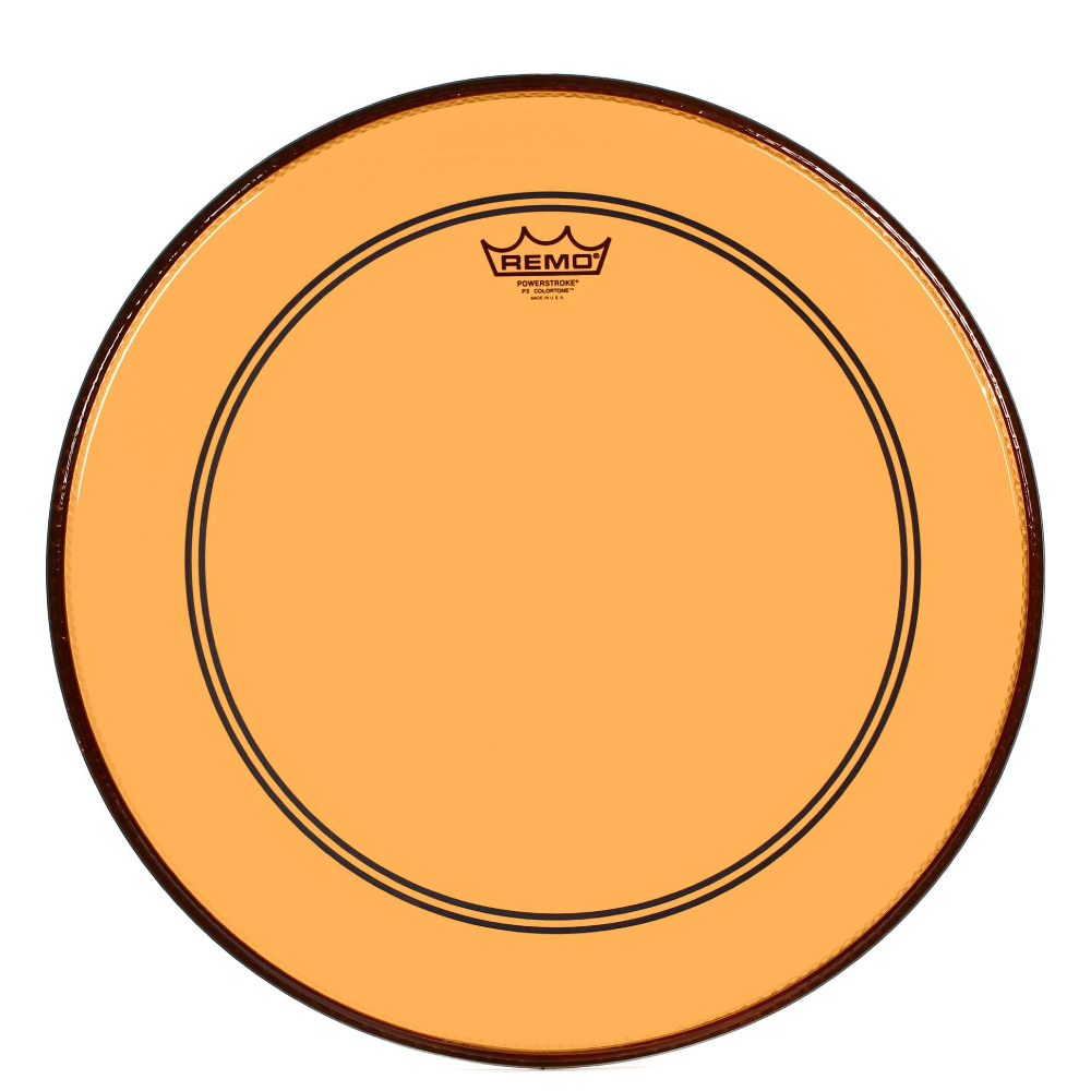 Remo Powerstroke P3 Colortone 18 inch Bass Drum Head - Orange