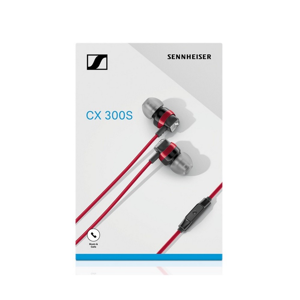 Sennheiser CX 300S In-Ear Headphone with One-Button Smart Remote - Red