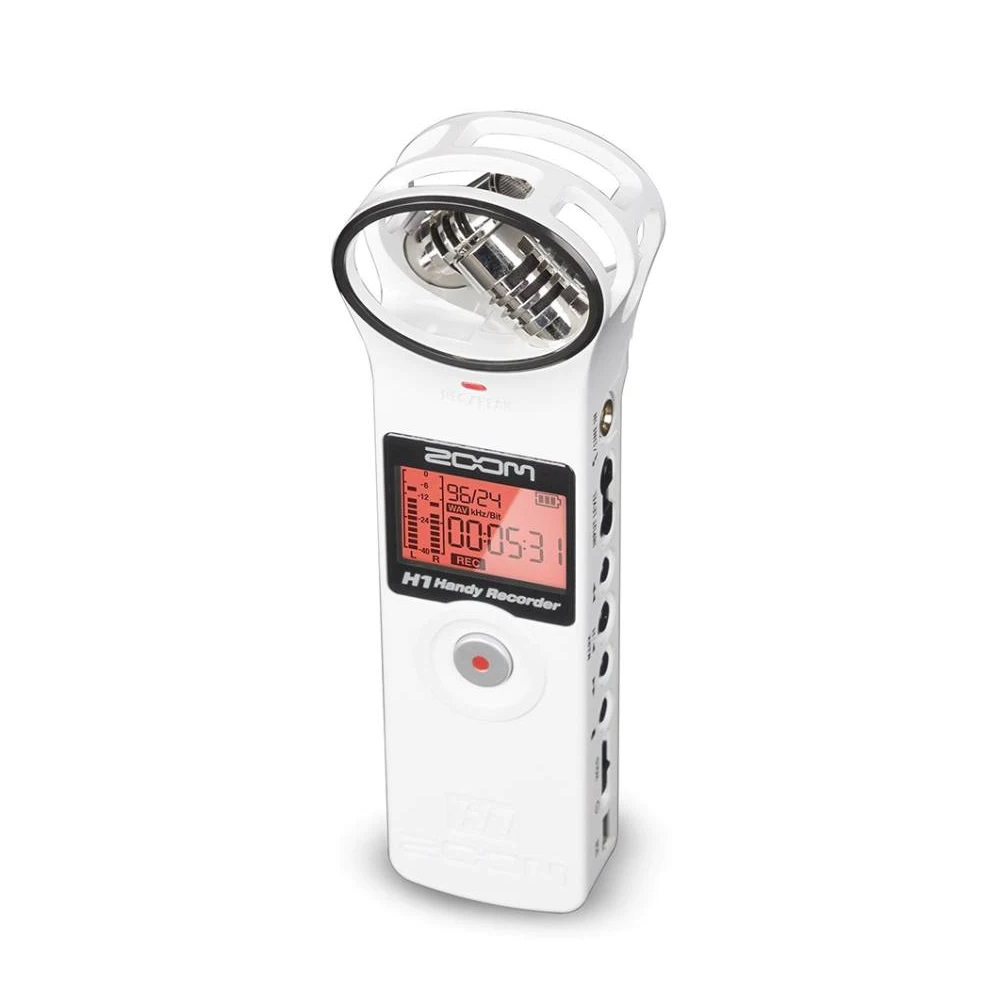 Zoom H1 Ultra-Portable Digital Audio Recorder - White