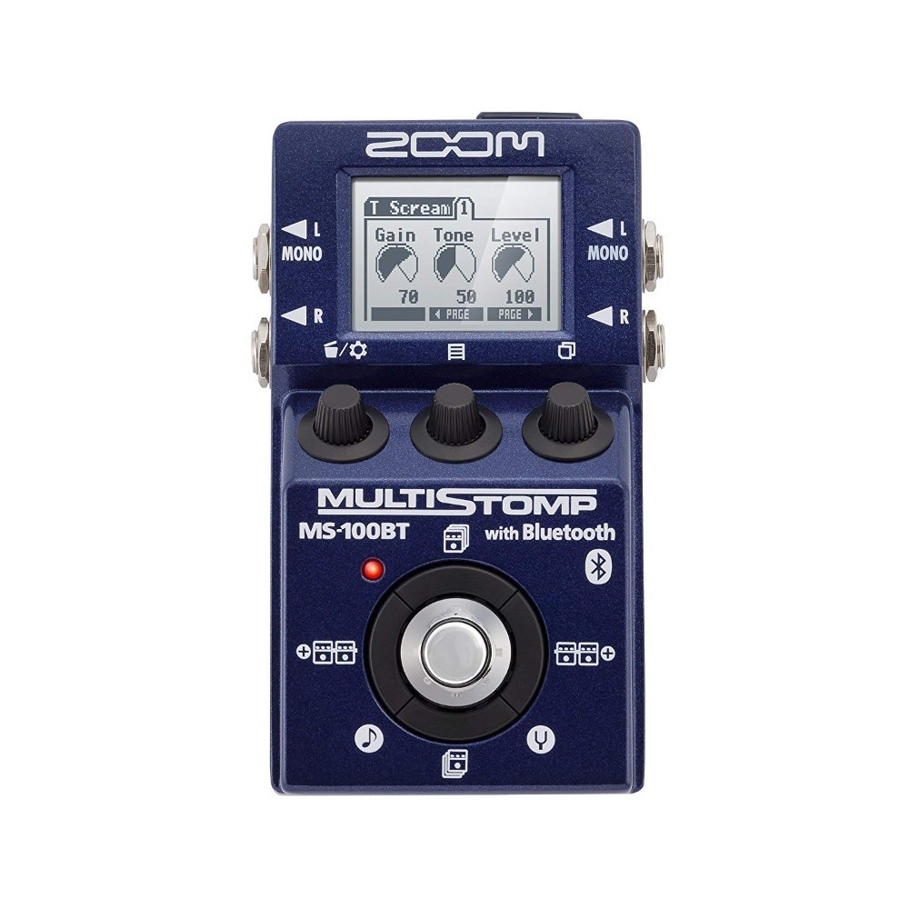 Zoom MS-100BT MultiStomp Effects Pedal with Bluetooth